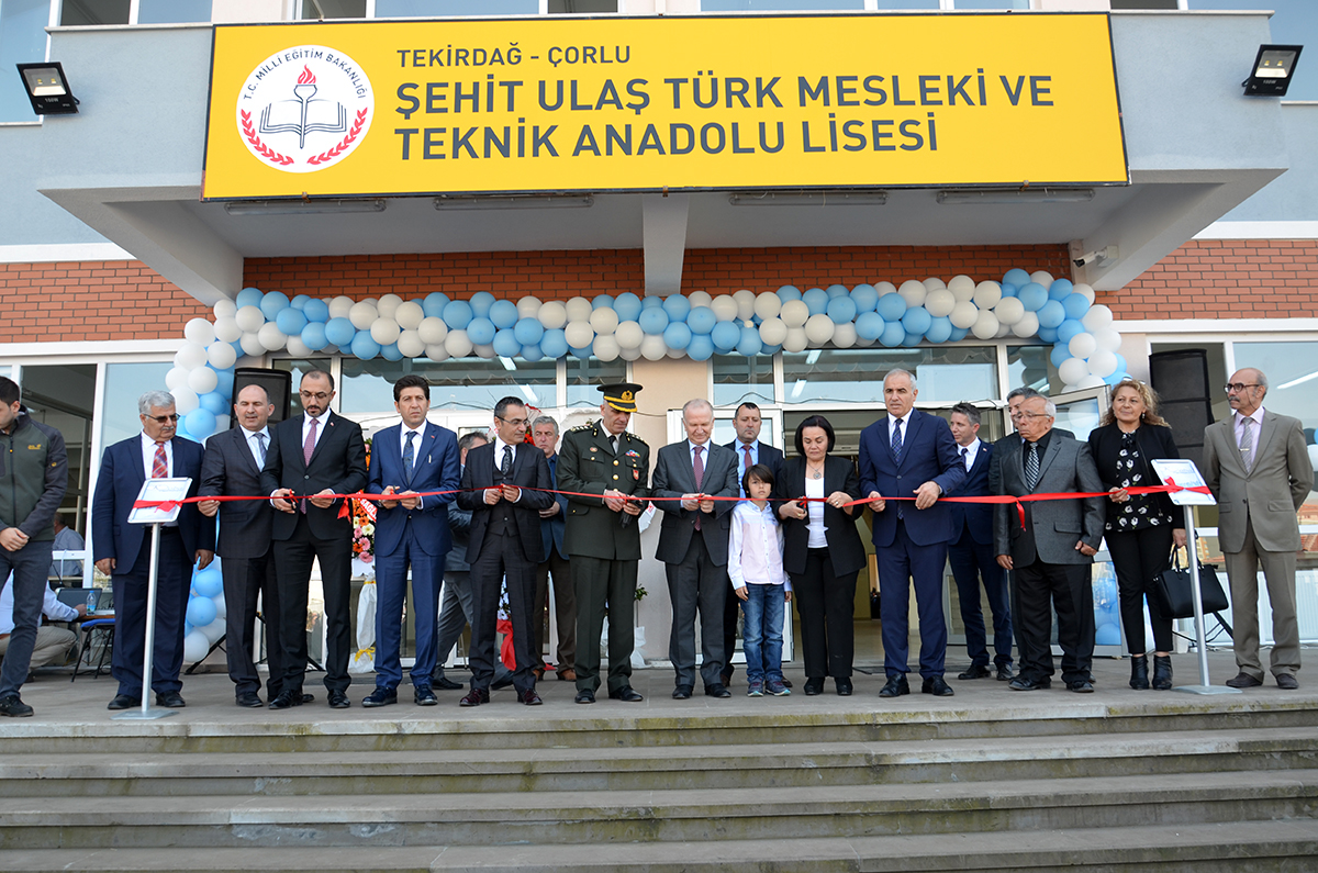 sehit ulas turk un ismi corlu mesleki ve teknik anadolu lisesi ne verildi